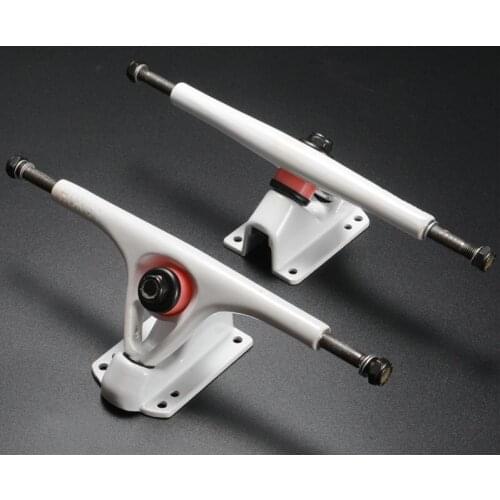 Long board support double warping dance board trucks four wheel skateboard bridges professional long plate P bridge flat 7inch