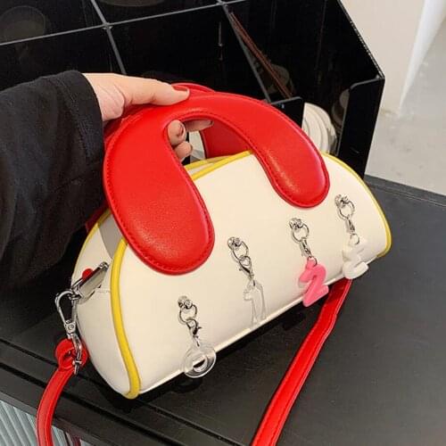 Elegant Female Tote Bag Small Saddle Bag 2021 Winter New PU Leather Womens Designer Handbag Luxury Brand Shoulder Messenger Bag