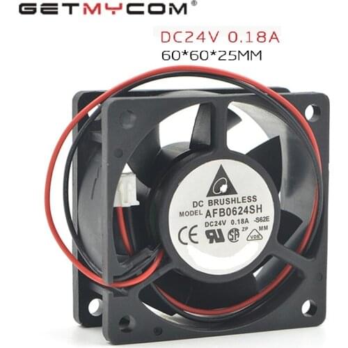 Getmycom Otiginal AFB0624SH 6 cm 2 line 6025 24 v 0.21 A frequency converter raidation heat air cooling fans