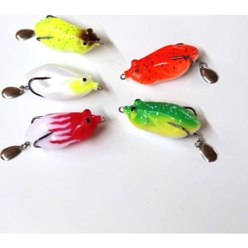 Gorgons 1Pcs 6cm 13g Fishing Lure Floating Bait Top Water Double BKK Hooks Fishing Soft Frog lure
