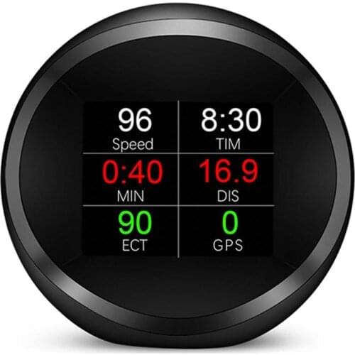 China Newest P11 OBD2+GPS Multifunctional Dual System Smart Digital Car Head-up displaySpeed Speedometer Hud Display Gauge