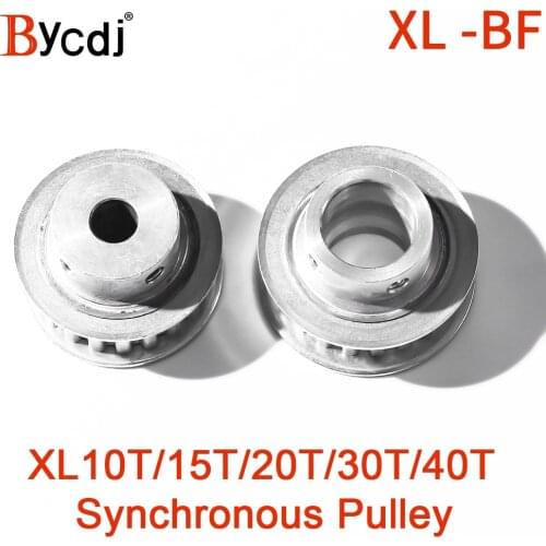 XL aluminum alloy small synchronous pulley set combination mechanical transmission pulley motor gear unit XL10T 15T 20T 30T 40T