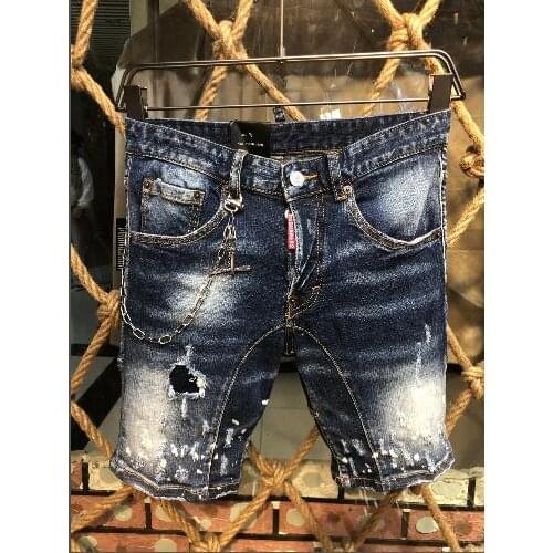 2021 Hot Selling Classic Retro Italian Brand Genuine DSQUARED2 Women/Men Motorcycle Jeans Jogging Jeans DSQA211-1