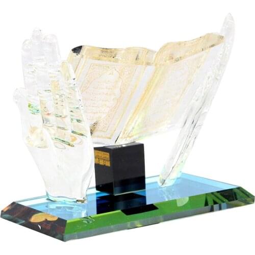 Muslim Crystal Ornament Crafts Model Allah Islamic Souvenirs Decor Showpiece