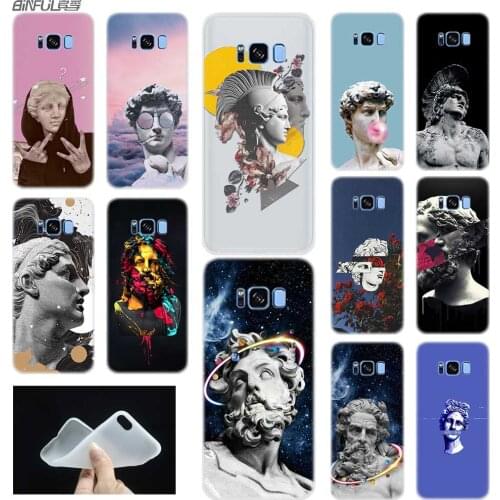 Greek statue modern art Soft TPU Silicone Case Cover For Samsung Galaxy S7dge S8 S9 S10 S11 S20 S30 Plus Lite E Uitra