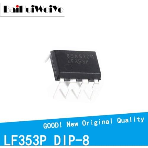 10PCS/LOT LF353P LF353 LF353N 353P DIP-8 DIP8 New Original IC amplifier chip Good Quality Chipset