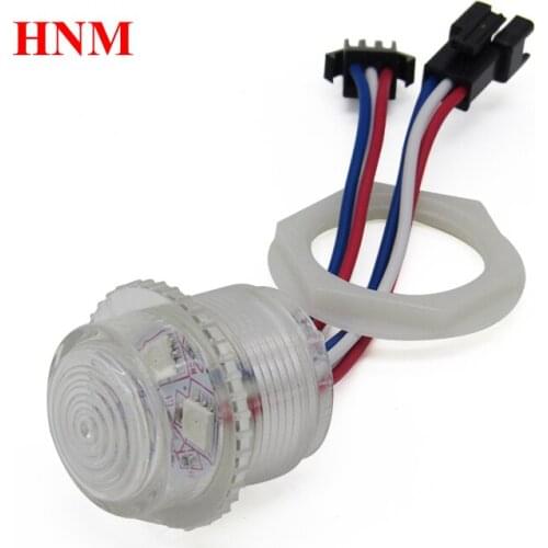 26mm 3LED UCS1903 rgb pixel led module 12v digital rgb full color module light, diameter 26mm, waterproof IP67,Transparent cover