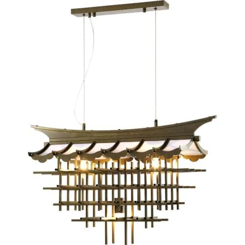 Chinese Traditional Classical Zen Art Pendant Lights Restaurant Teahouse Dining Room Art Decor Salon Study Suspension Luminaire