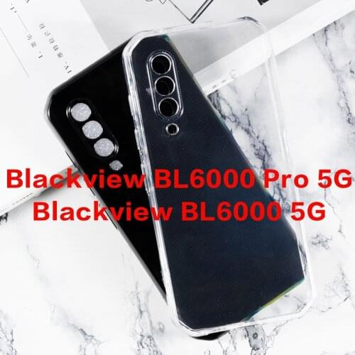 Transparent Phone Case For Blackview BL6000 Pro 5G Silicona Case Soft Black TPU Case Cover For Blackview BL6000 Pro Back Cover