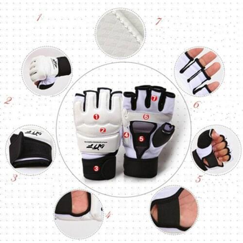 High quality Taekwondo gloves hand protectors frighting pads karate MMA boxing muay thai black white Taekwondo hands guards gear