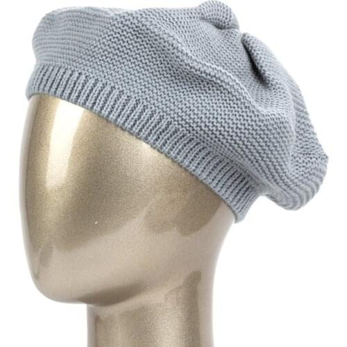 Art Hats Wool Knit Berets Hat For Women Female Winter Spring Warm Hats Casual Caps For Girls Fashion Turban Solid Color Beanies
