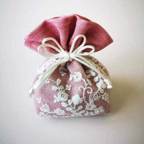 1/3pcs Packaging Gift Bags Cloth Gift Bag Thickened Drawstring Candy Dragees for Wedding Craft Packages Bonbonniere Flower Box