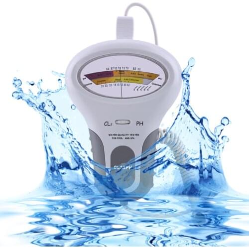 1 Set Water Quality PH Cl2 Level Tester Portable Swimming Pool SPA Analytical Instruments PH Chlorine Meter 2020