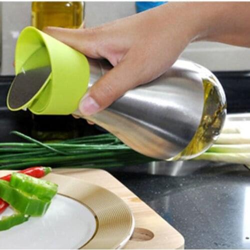 1pc Stainless Steel Leak Proof ,Oil Can, Vinegar Oil Bottle Dispenser Container Kitchen Gadget Tools