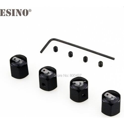 4 x Car Styling Personalized Anti-theft Stainless Wheel Tire Valve Stems Caps Car Wheel Tire Stem Air Valve Caps for Ford GT