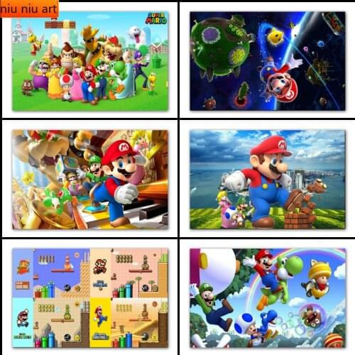 5D DIY Video Game Smash Brothers Full Diamond Embroidery Diamond Painting Cross Stitch Kits Home Decoration Diy Christmas