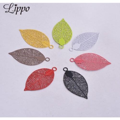 50pcs AA2209 20mm*38mm Painted Shell Shape Charms