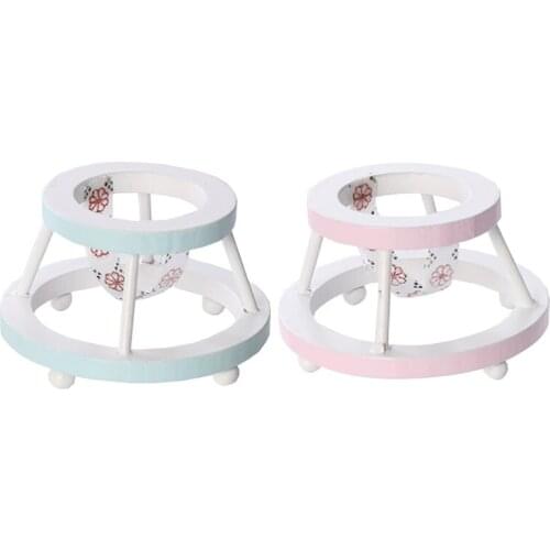 Dollhouse Decoration Accessories Wooden Baby Walker Doll House Furniture Mini Model Toy Accessory Cute Scene Durable Toy H055