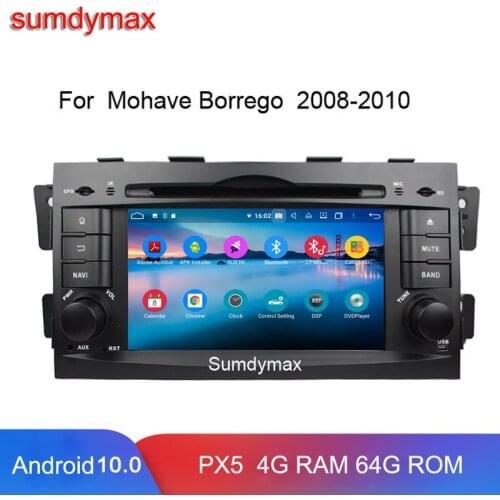 TDA 7851 octa core android 10 car dvd player for KIA Mohave Borrego 2008-2010 with gps glonass 4g wifi head unit radio