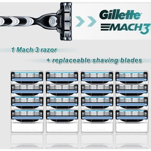 Shaving Machine Gillette Mach 3 Straight Razor Case Face Shaver For Men Shave Cassettes Beard Shavette Tools With Blades