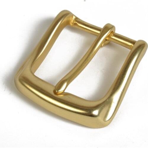 Designer leather craft solid brass belt pin buckle 3pcs/lot 39mm inner width