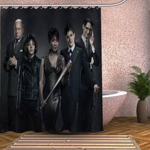 Gotham Shower Curtain Eco-friendly Modern Fabric polyester Custom Bath Curtains Home Decor Curtains