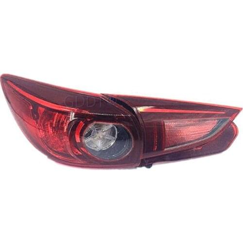 1 Piece halogen TAIL LIGHTs FOR MAZDA3 Hatchback 2014-2016 Without Bulb REAR LAMP FOR AXELA PARKING TURNING SIGNAL LAMPs