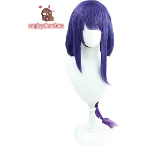 Genshin Impact Raiden Shogun Headwear for Cosplay Halloween Carnival Costume