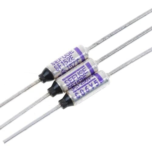 Hot Sale 10Pcs/lot 10A 250V SF152E SEFUSE Cutoffs Thermal Fuse 157 Degree