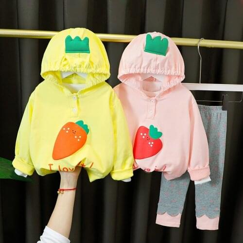 Baby Girls Clothing Sets Spring Autumn Girls Clothes Set T-shirt+pants 2pcs Kids Tracksuit Girl Sport Suit Children Outfit Suit