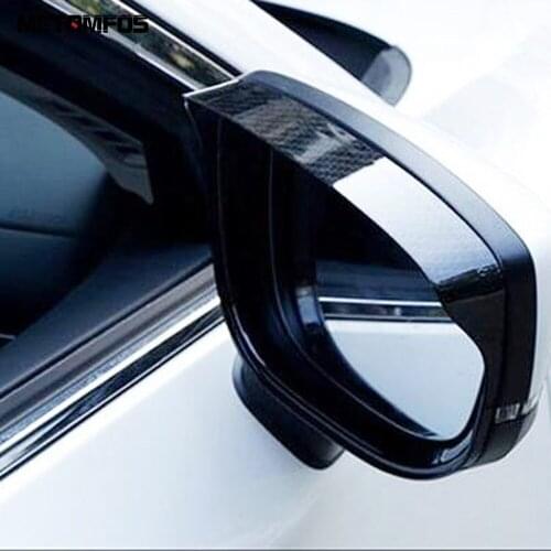 For Mazda CX-30 CX30 2020 2021 Rearview Side View Mirror Visor Sun Shade Rain Guard Shield Carbon Fiber Accessories Car Styling