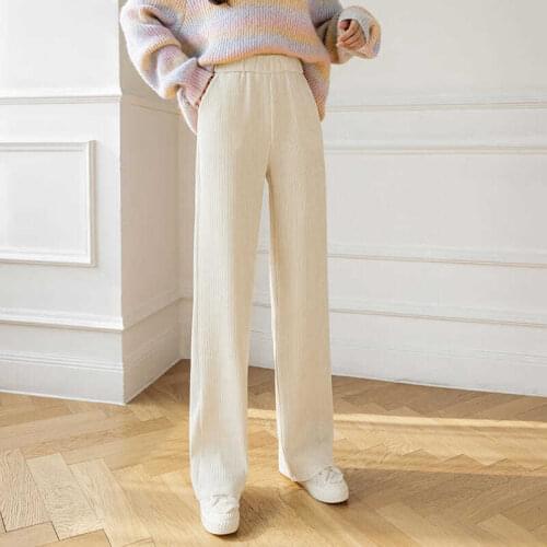 LIDOU Women's Corduroy Trousers