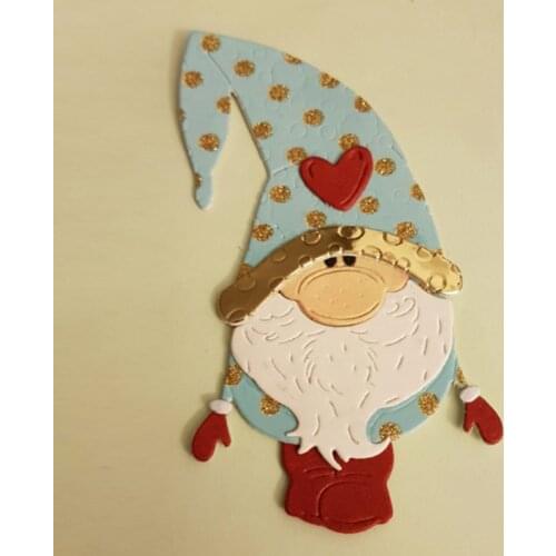 New Design Craft Metal Cutting Die Die Cuts Gnome Santa Claus Decoration Scrapbook Album Paper Card Craft Embossing Die Cuts