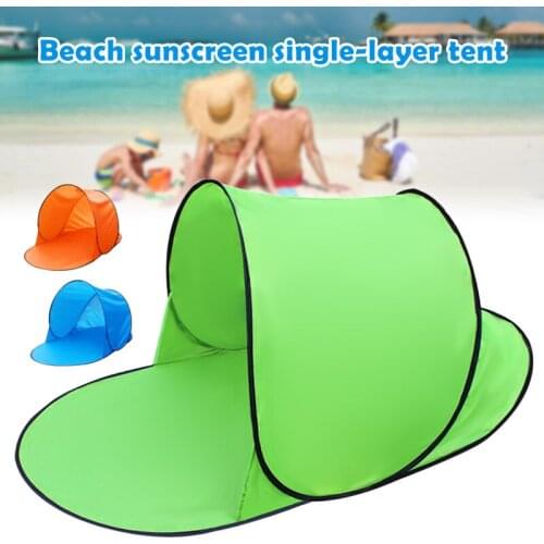 Newly Beach Tent Canopy with Storage Bag for Single Person Pop up Instant Sun Shade Shelter for Kids Baby No Installation