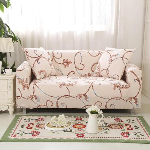 Floral Solid Sofa Cover Slipcover Elastic Sofa Cover for Living Room Non-slip All-inclusive Sectional Couch Cover Armchair Cover