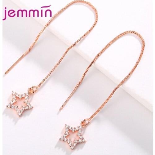 Wholesale Woman/Lady/Girls Trendy Super Long Line Dangle Earrings Wedding/Engagement/Anniversary/Birthday Party Jewelry Gifts