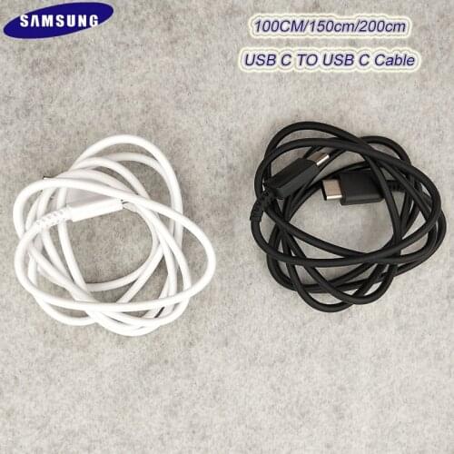 1/1.5/2M Original Samsung S21 USB Type C Cable To USB C Cable Fast Charging Charger Line For Galaxy S21 S20 Note 10 Plus A71 A51