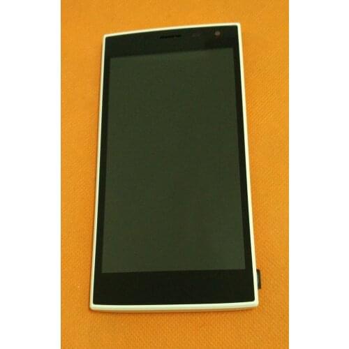 Used Original LCD Display +Digitizer Touch Screen+ Frame for Leagoo Alfa 5 SP7731 Quad Core 5.0" HD Free Shipping