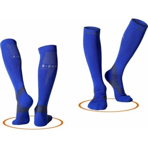 R-BAO Men Women Professional Compression Running Stocks High Quality Marathon Sports Socks Quick-Dry Ankle Leg Bicycle Socks