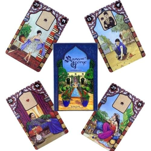 Rana George Lenormand Oracle Cards Leisure Party Table Game High Quality Fortune-telling Prophecy Tarot Deck With Guide Book