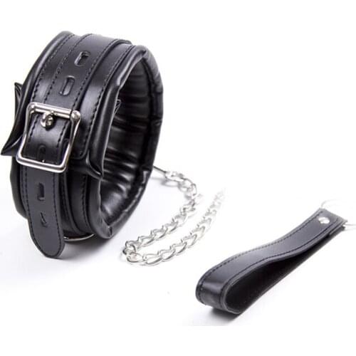 Sex Neck Collar with Chain Adult Sexy Game Fetish Bondage Set S&M Sex Toy Adult Products Bdsm Bondage Restraint Gear for Women