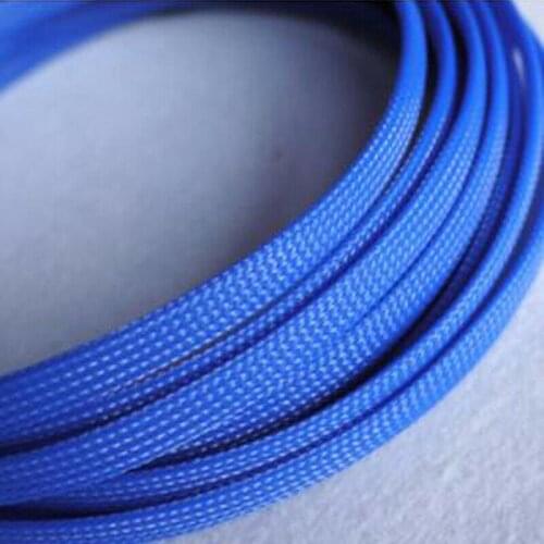 1-50Meters Royal Blue 3-30mm Snakeskin Mesh Wire Protecting Nylon Tight PET Expandable Insulation Sheathing Braided Sleeves