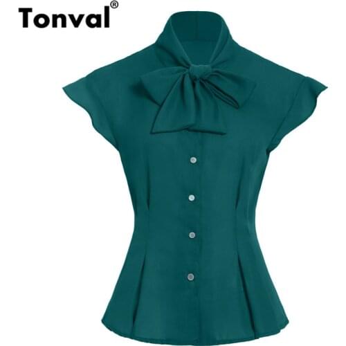 Блузки с цветами Tonval China At AliExpress