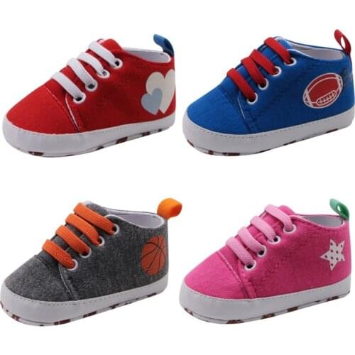 Newborn Shoes Infant Baby Cartoon Girls Boys Sport Shoes Flats Canvas Sneakers Shoes Casual First Walkers