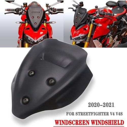 Motorcycle Windscreen Windshield Deflector Protector Wind Screen For DUCATI Streetfighter V4 V4S 2020 2021
