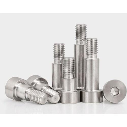 1pcs ￠ 2.5-3-10-12-16-m2-m8 304 stainless steel plug screw shoulder shaft shoulder equal height limit bolt