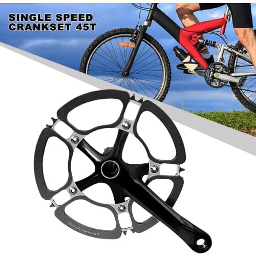 Mountain Bike Chainwheel Protection Plate Bicycle Crankset 45T Positive Negative Gear Protector Cover Aluminum Single Disc