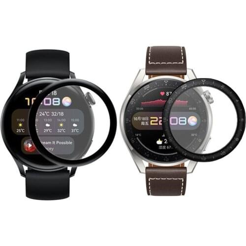 Protective Film For Huawei Watch 3/3 Pro Smart Watch 3D Curved Edge Full Screen Protector Accessories for Huawei Watch3 Case