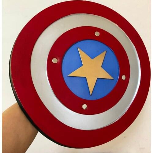 1:1 Cosplay Weapon Super Hero Weapon Shield Justice Round Movie Prop Play PU Action Figure Model Halloween Gift 44cm
