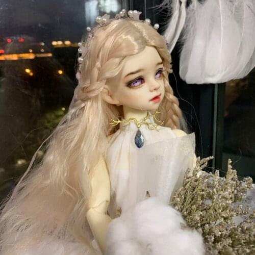 1/3 1/4 1/6 1/8 Bjd SD Doll Wig High Temperature Wire Long Wavy Wig For Toy Hair